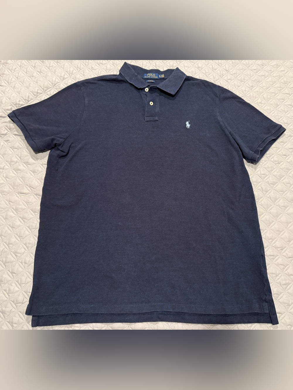 Polo Ralph Lauren Polo Shirt Mens Size XL Navy Blue Classic Fit Cotton Preppy